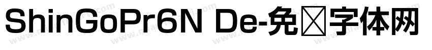 ShinGoPr6N De字体转换